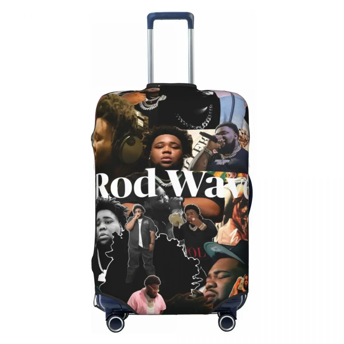 

Rapper Rod Wave Suitcase Cover Travel Flight Elastic Luggage Accesories Protection