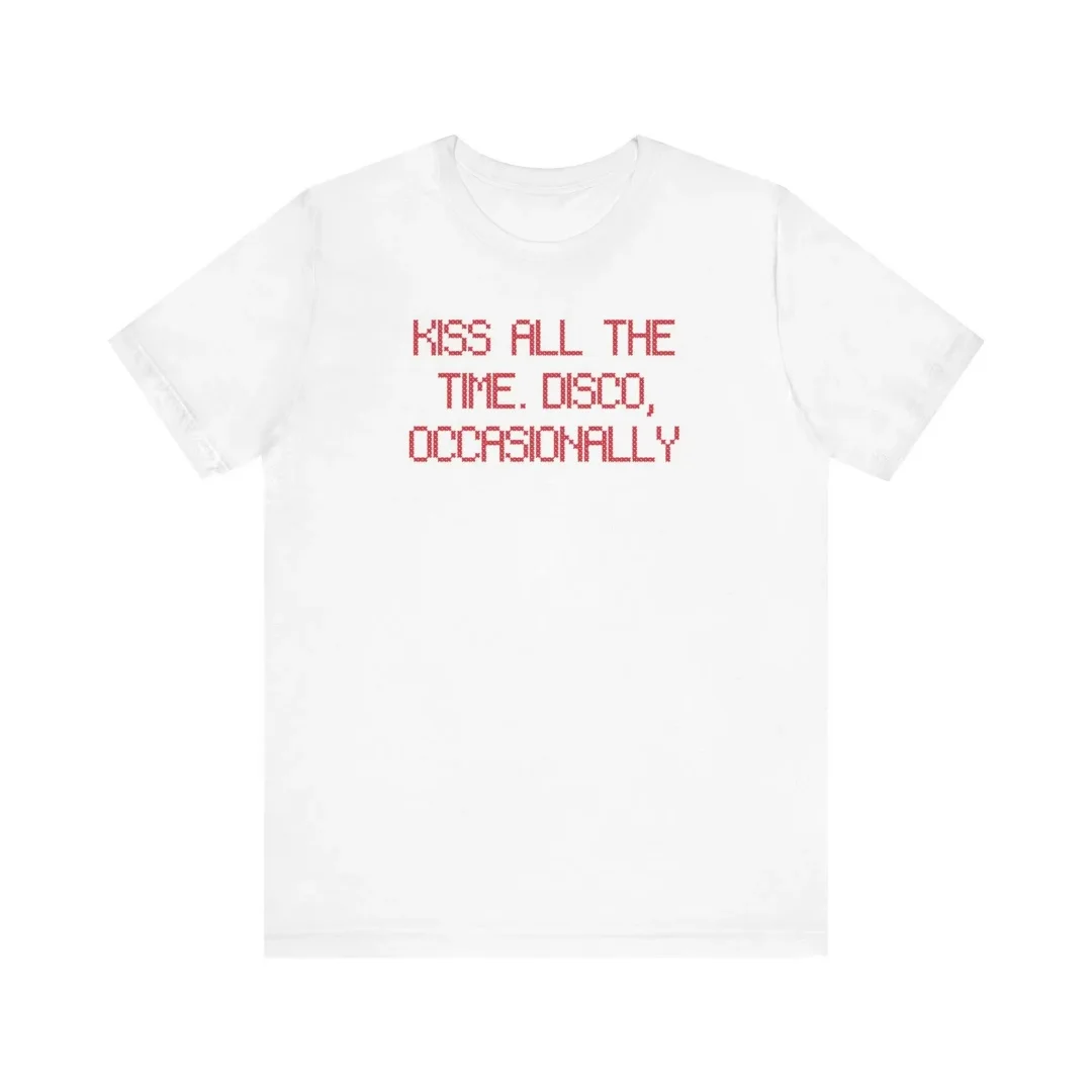 Harry Styles Kiss All the Time Disco Occasioneel 2026 album Unisex shirt Puur katoen Heren T-shirt Kinderkleding Tee Y2k Vrouw