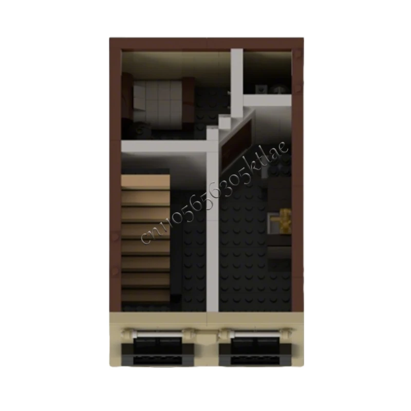 1285 PCS 하우스 스트리트 파리지앵 카페 리마스터드 MOC 맞춤형 모듈식 빌딩 블록 어린이 기술 브릭 DIY 조립 장난감 선물