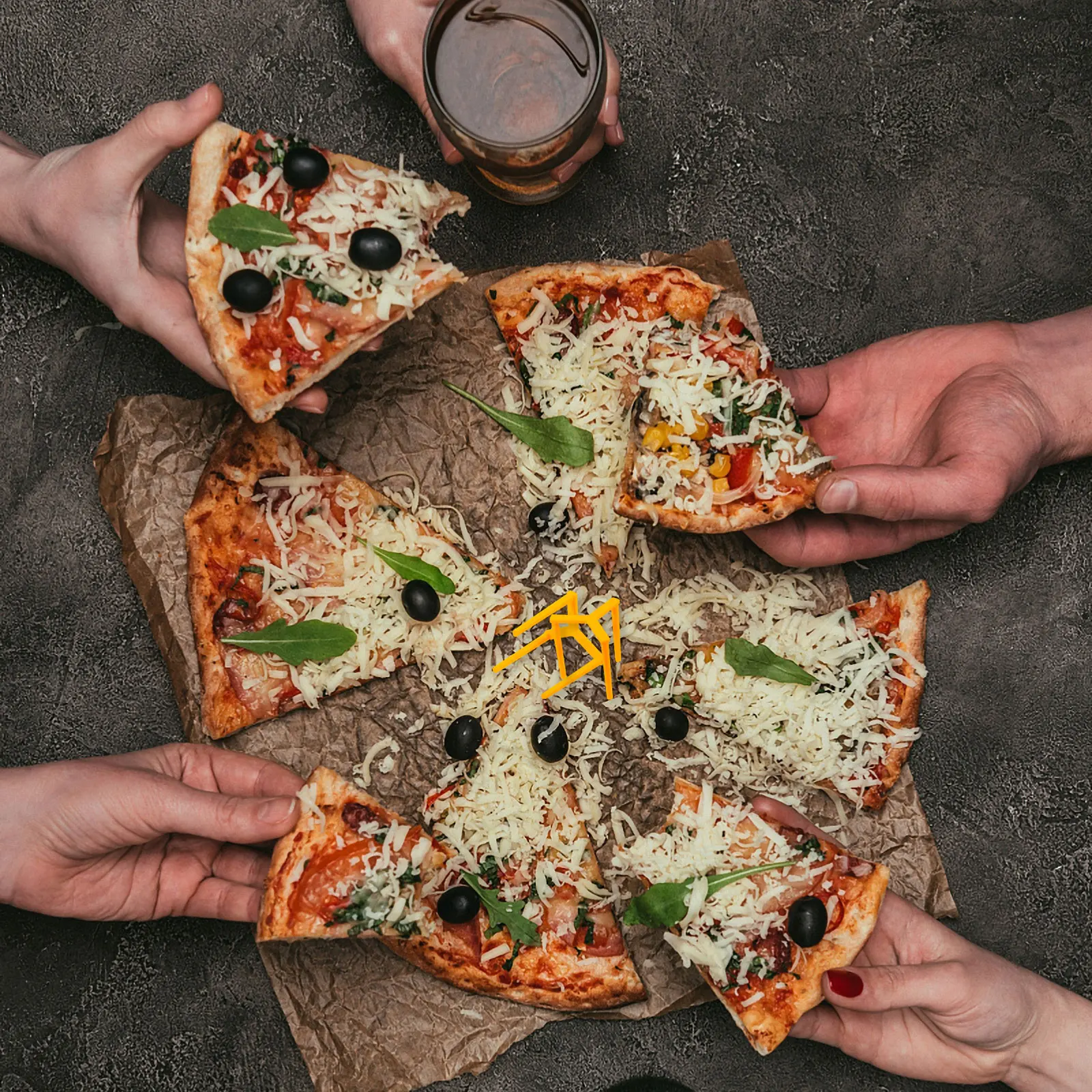 

100 Pcs Pizza Saver Stand High Quality Plastic Stackable Tripod Support Frame Disposable Storage Kitchen Bar Supplies