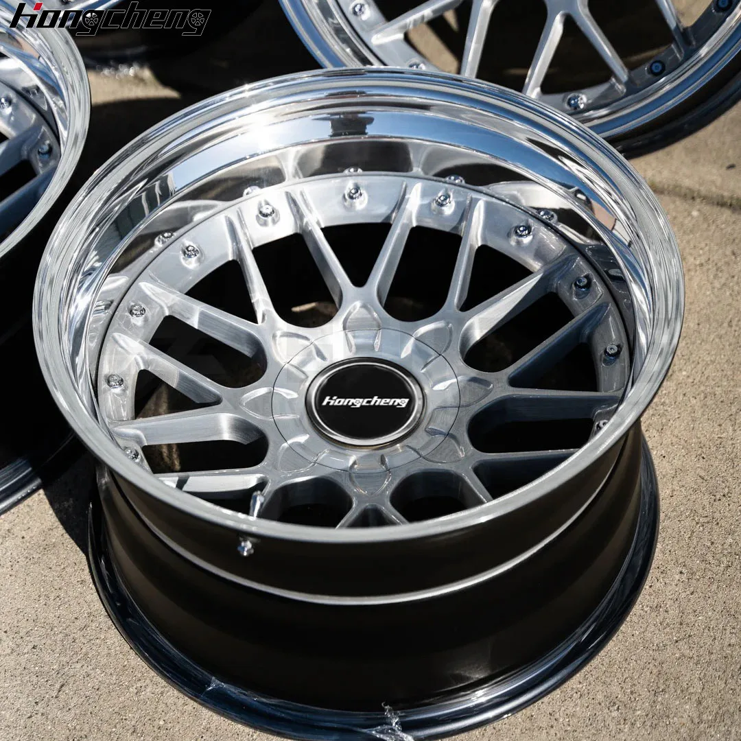 2026 New Design Custom 3 2 Piece Forged Wheels 18-22 Inch 5x112 5x120 Car Wheel RS2 Deep Lip Forged Wheels