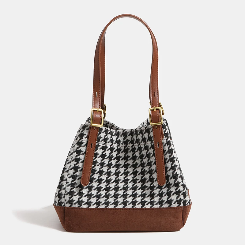 Tote Composite Bolsas de axilas para mujeres Diseñador de lujo Bolso y monederos 2024 Nuevo en moda Plaid Simple Hombro de desplazamiento Envío gratis Llegada rápida