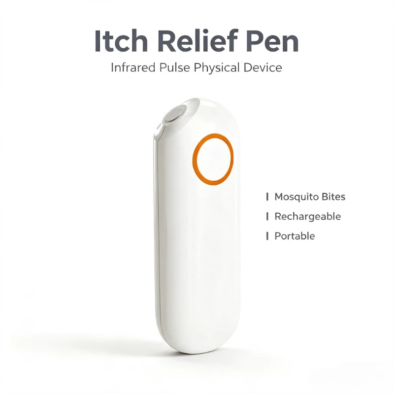 Infrared Pulse Physical Itch Relief Device-Bite Relief Pen-Rechargeable for Mosquito Bites