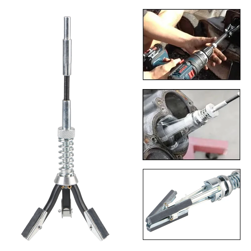 Car Engine Brake Cylinder Bore Hone Tool Inner Diameter Grinder Steel Three-jaw Cylinder Sander Adjustable