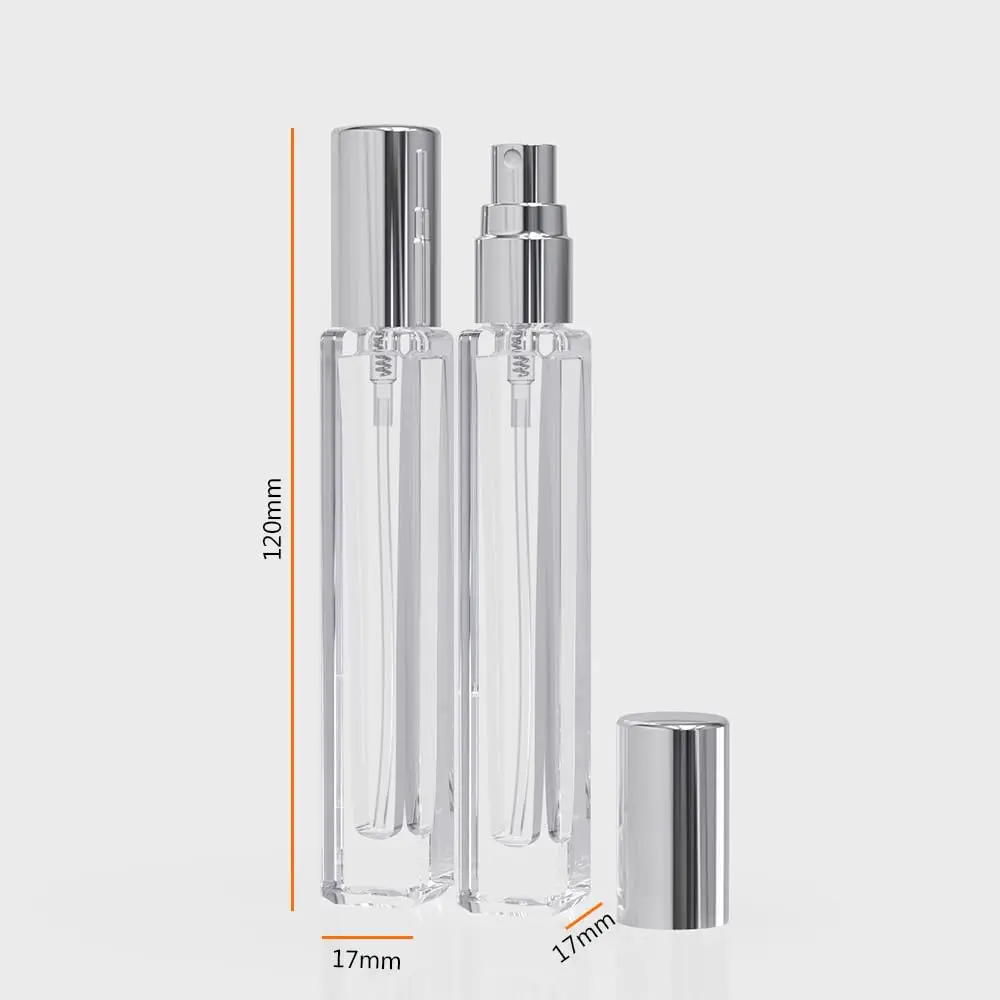 5-częściowy atomizer do kolony pusty, mini butelka na perfumy 10 ml, kieszonkowy rozpylacz do perfum, podróżny rozpylacz i pojemnik na próbki