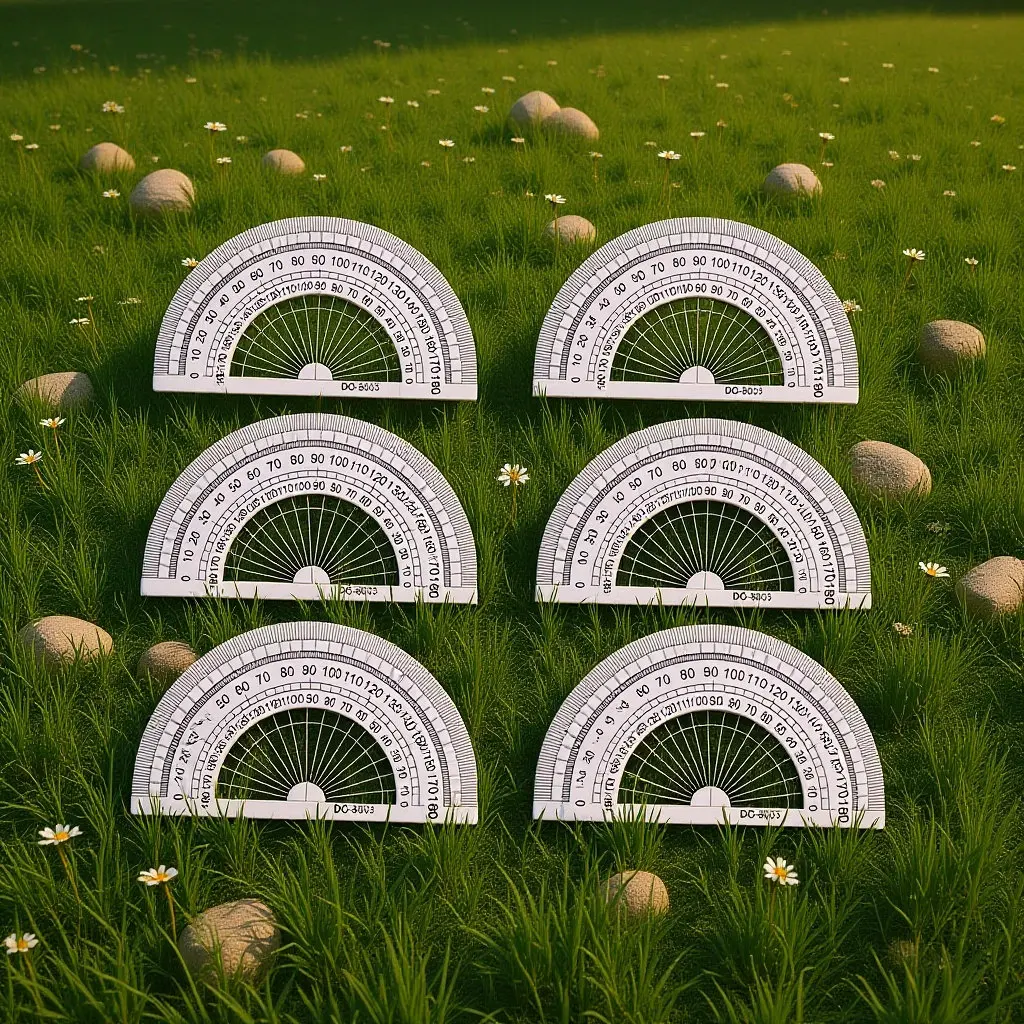 

20Pcs 180 Degrees 4 Inch 10Cm Transparent Plastic Protractor Angle Measurement Tool for School Homework Technical Drawing Office