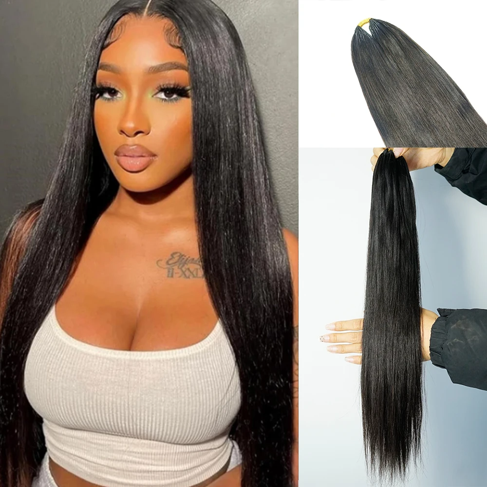 

Unprocessed Brazilian Virgin Hair Straight Bundles Natural Color 1/3/4 Options for Black Women Hair Extensions
