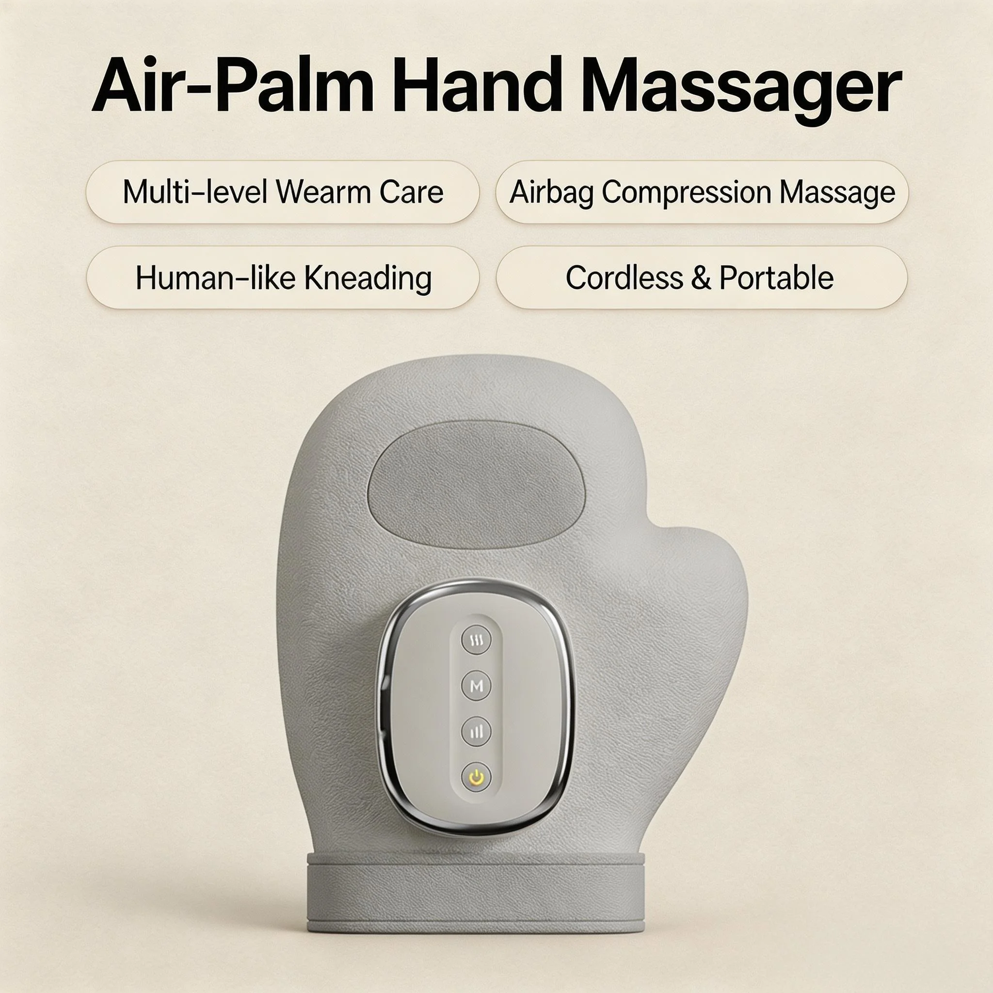 Hand Massager with Airbag Compression Finger Wrist Palm Massage Machine Vibration Glove for Hand Muscle Relax Gift for Men Women