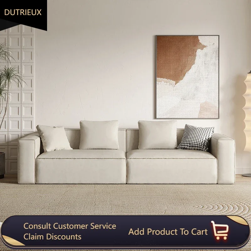 

Luxury Straight Sofas Minimalist Modern Leather Stretch Sofas Lounge Exterior Muebles Para Salas Modernos Home Furniture