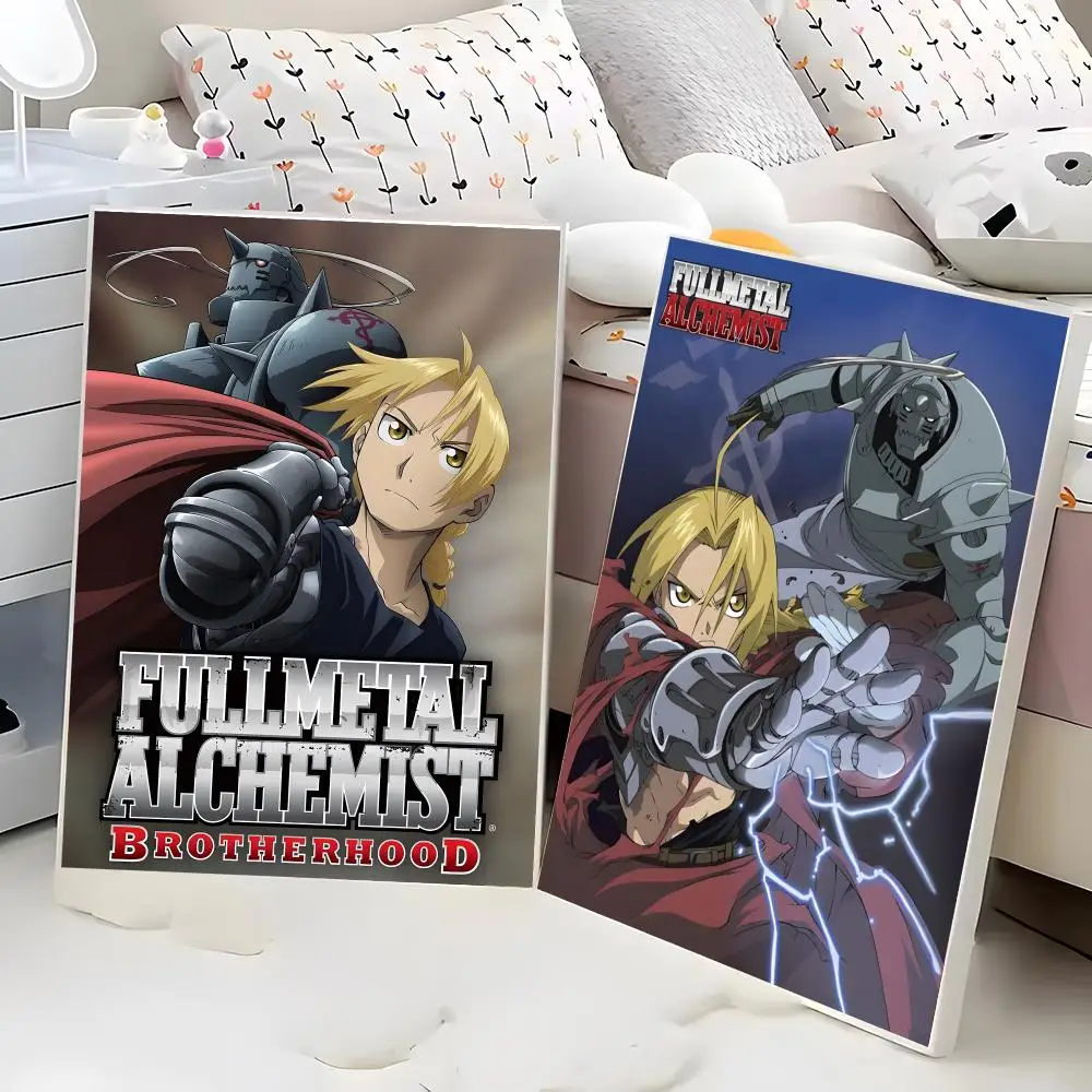 Fullmetal Alchemist FMA Edward Elric Alchemy Shonen Masterpiece Painting Calligraphy Poster Eco-Friendly Decor Frameless Canvas