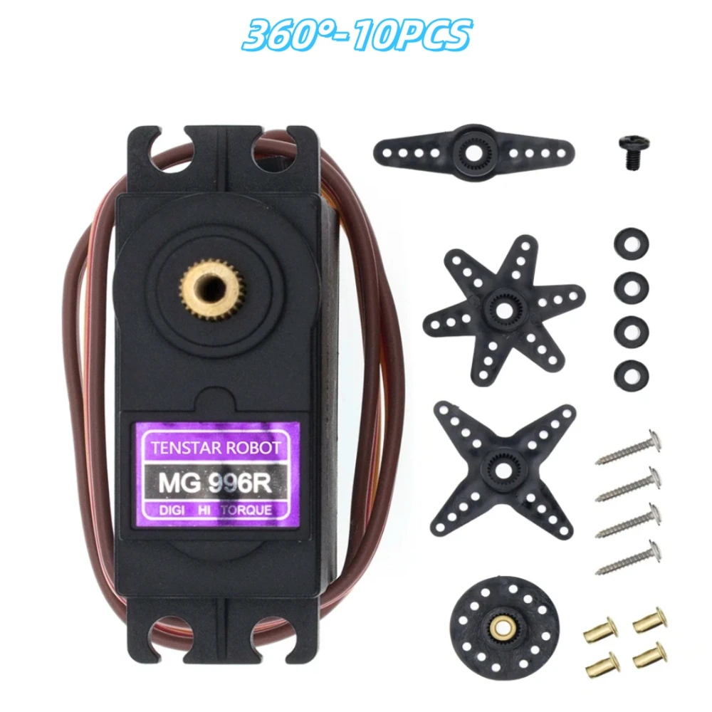 MG995 MG996 180 ° /360 °   Servo Metal Gear voor modelhelikopterboot voor doe-het-zelf mechanische arm MG996R MG995