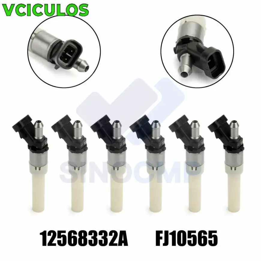 

6PCS Fuel Injectors Nozzles 12568332 For Chevrolet Astro Blazer GMC Vortec Spider 4.3L Engine Car Accessories Parts Replacement