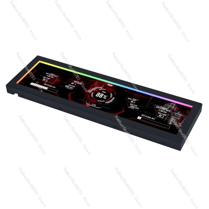 8.8 Inch Universal Screen 1920x480 Resolution IPS LCD Display for PC Case