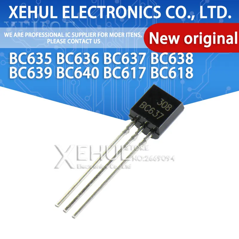 20PCS BC635 BC636 BC637 BC638 BC639 BC640 BC617 BC618 TRANSISTOR  TO-92