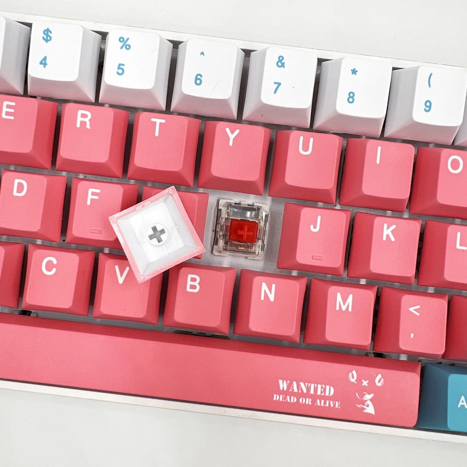 One Piece Theme Keycap Cherry โปรไฟล์ PBT วัสดุ Keyboard Cap ใช้งานร่วมกับ108 68 87 98คีย์