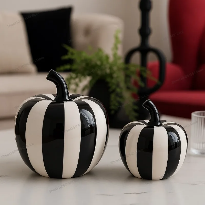 For Colorful Striped Large Round Belly Ceramic Floral Decoration Ornament