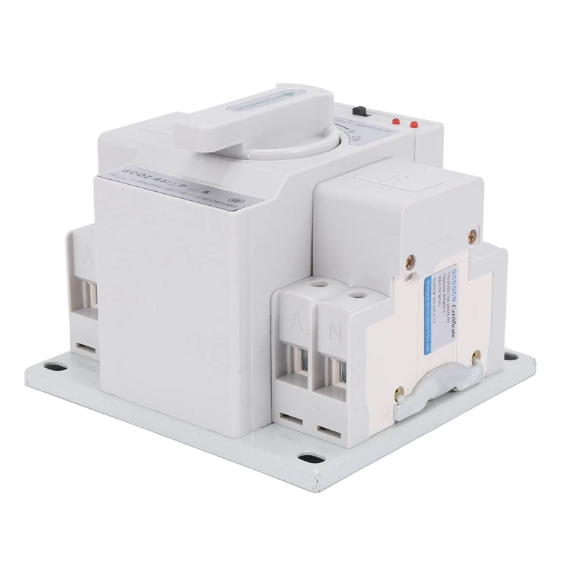 Hot 5X Dual Power Automatic Transfer Switch 2P63A Switch Gear Switch Cb Class Ats Home Single Phase 220V