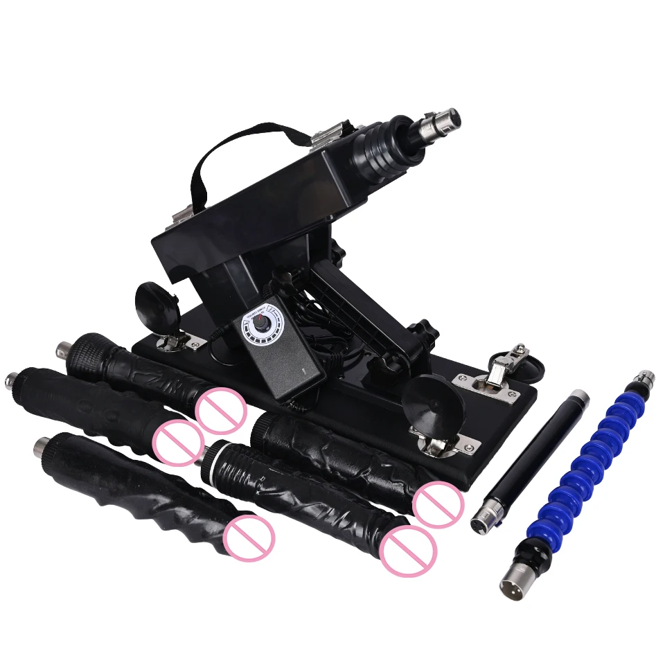 

Rough Beast Sex Machine Male Masturbation Pumping Gun with 9 Different 3XLR Dildos Adjustable Speed Machines for Couple Sex Toys