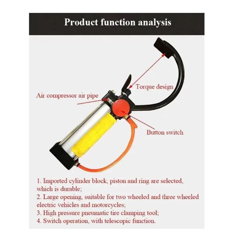 Pneumatic tire machine tire fast disassembly tool motorcycle electric car pneumatic tire machine auto repair tool High Quality