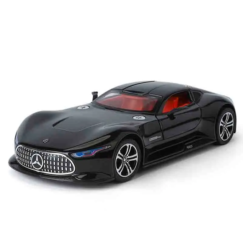

1:24 Mercedes-Benz AMG Vision GT сплав суперкар литая под давлением металлическая масштабная модель транспортных средств звук и свет моделирование коллекция игрушек