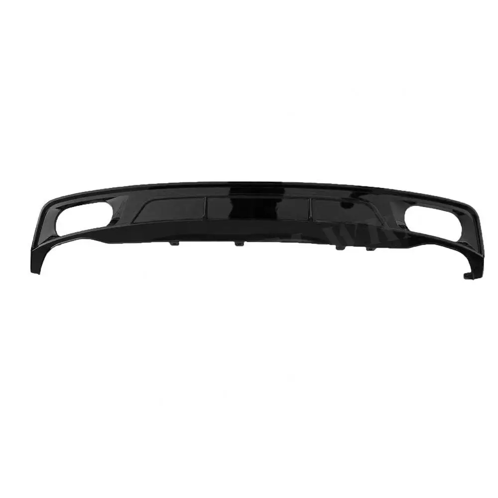 JCYECF ألياف الكربون الخلفي الناشر حافة مصد السيارة الفاصل غطاء لأودي A6 S6 Sline ليس معيار 2019-2021 ABS واقي مصد السيارة