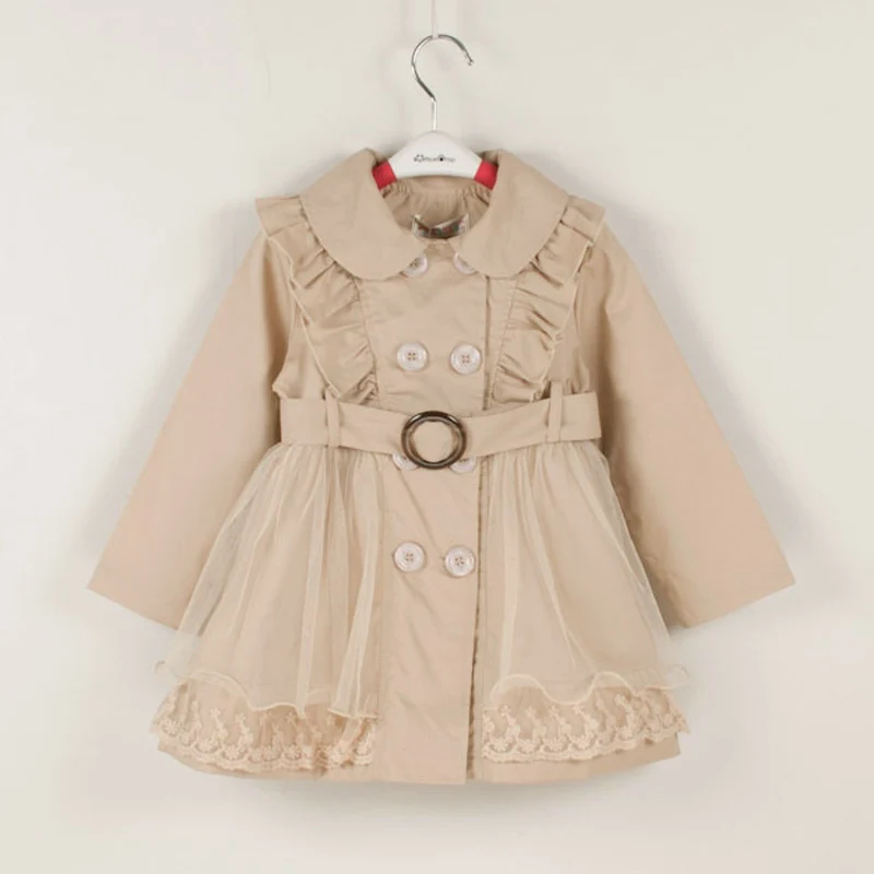 Baby Girls Windbreaker 2023 Spring Jackets For Girls Trench Coat Raincoat Kids Outerwear Coat For Girls Jacket Children Clothes