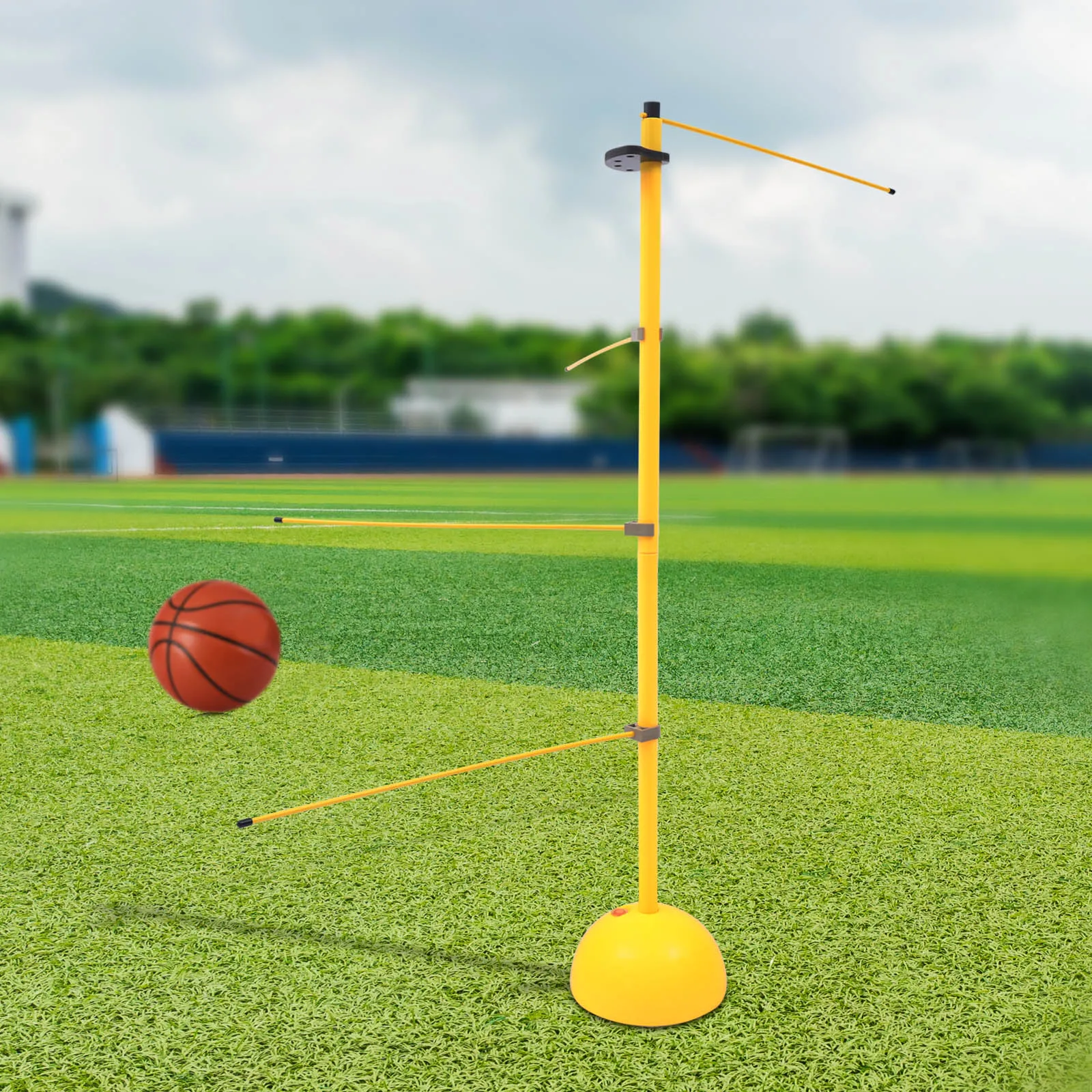 Basketball Training Pole, Ball Control, Lever Dribble Stick, Yellow