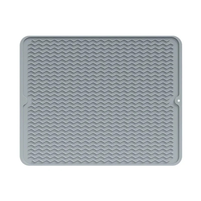 

1Pcs Foldable Drying Heat Insulation Soft Rubber Dishes Sink Mat Table Kitchen Home Anti Slip Drying Dishes Drain Mat