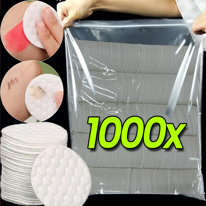 페이셜 메이크업 리무버 일회용 코튼 패드 부드러운 통기성 양면 라운드 매니큐어 리무버 클렌징 패드 메이크업 도구