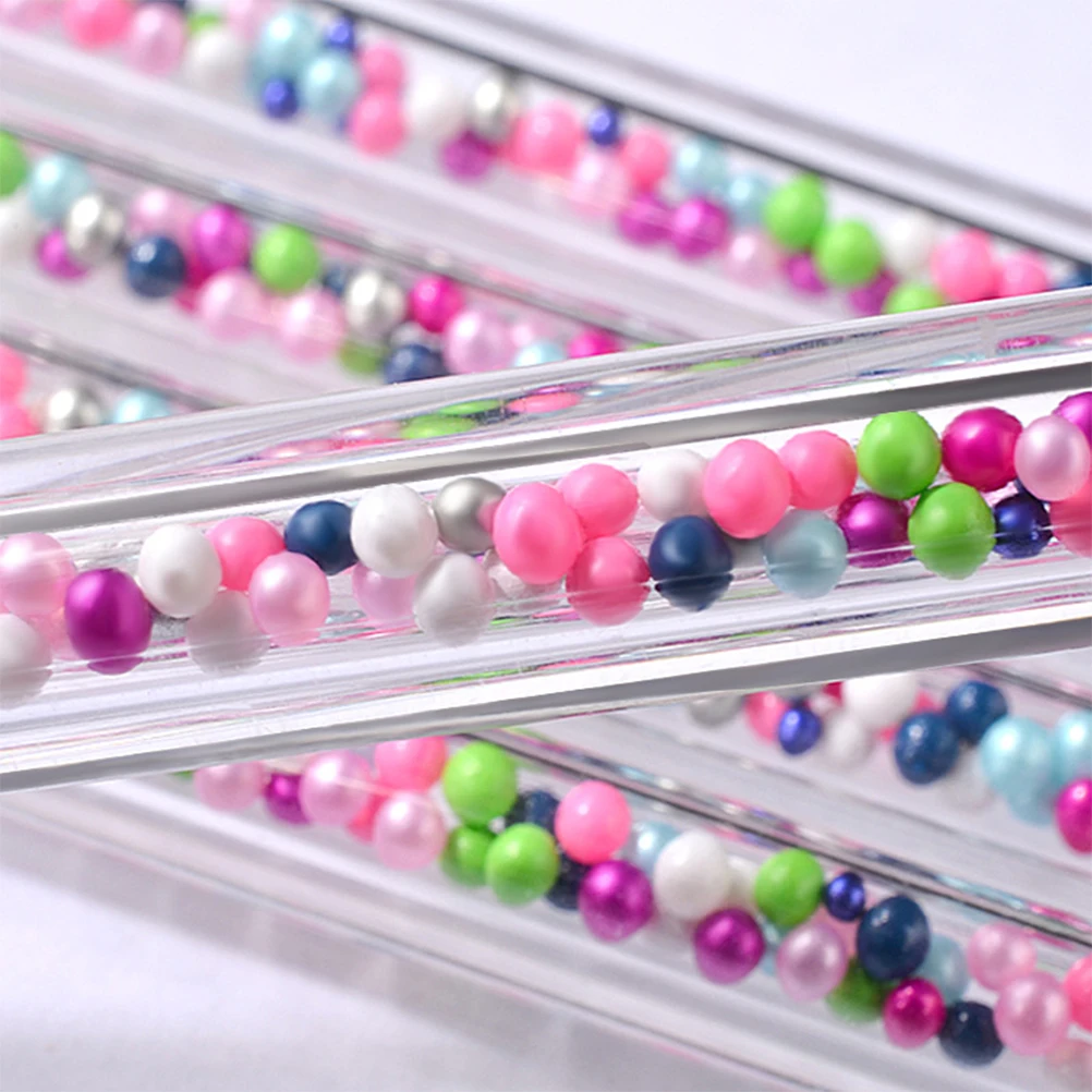 

5 pcs Nail Art Pen Double Head Rhinestone Brush Tool For Women Lightweight Durable Long Handle Easy Carry Storage Professional