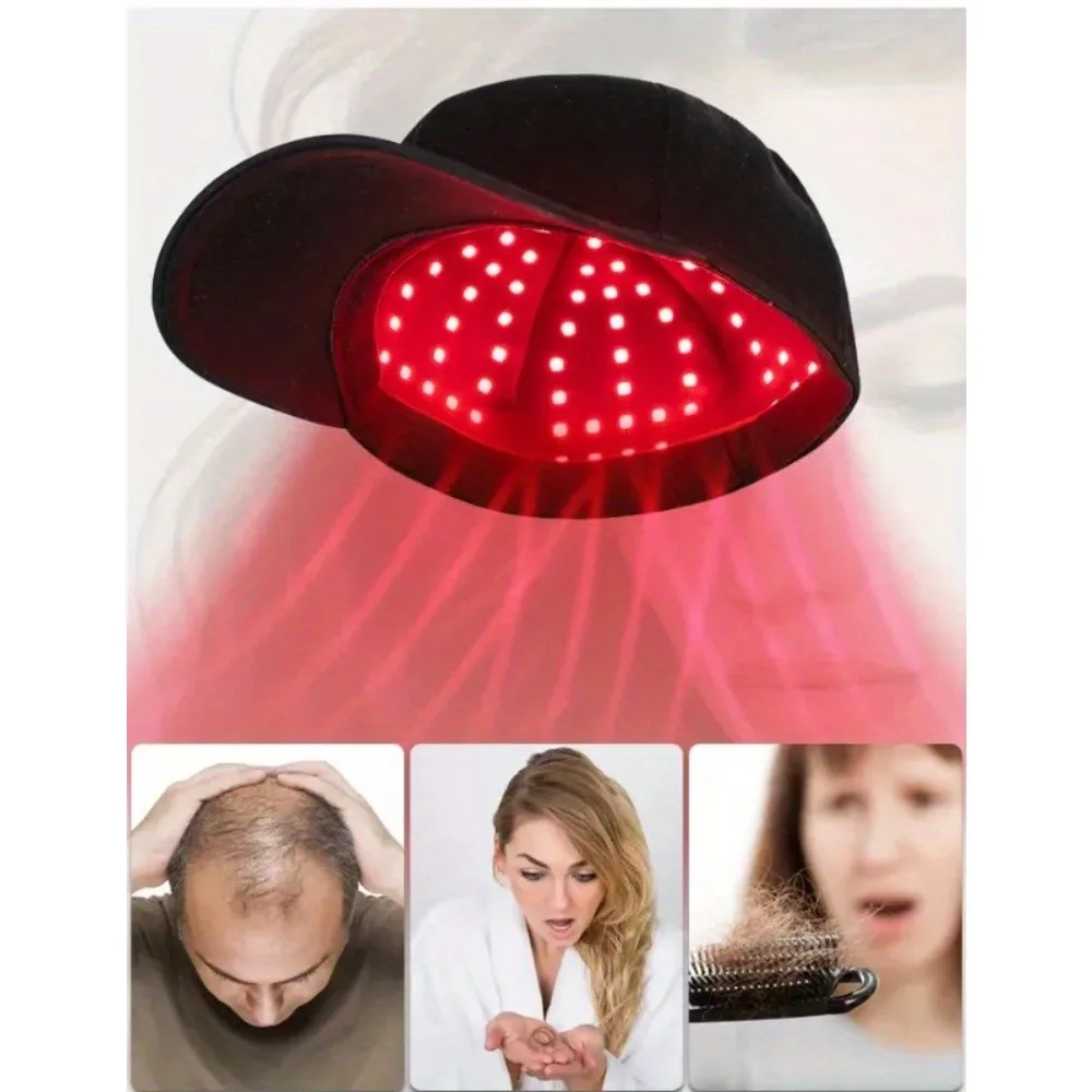 96pcs Red Light Therapy Cap per capelli Fast GrowthInfrared 660nm e 850nm luce infrarossa ricrescita Anti perdita di capelli Relax cappello per la cura del cuoio capelluto