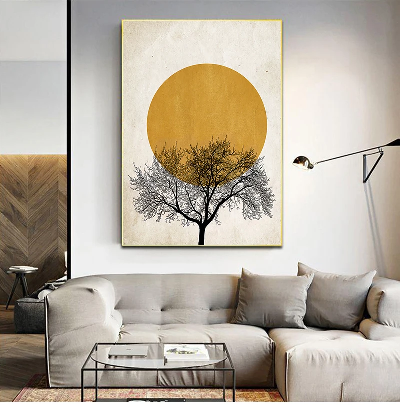 Winter Morning Wall Art Canvas Painting Simple Style Nordic Posters and Prints Decorative Picture Modern Home Decoration