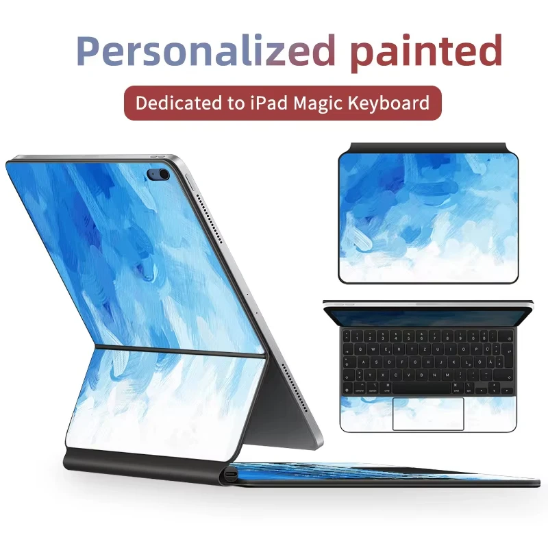 Cartoon Skin Sticker for Magic Keyboard 2025 iPad Air M3 11/13 in M2 A16 Protective Film Color Protective Film for Pro M5 M4
