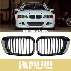 Car Front Kidney Black Grille for BMW E46 Grill Facelift Prefacelift 2 Door Coupe/ 4 Door Sedan Tuning