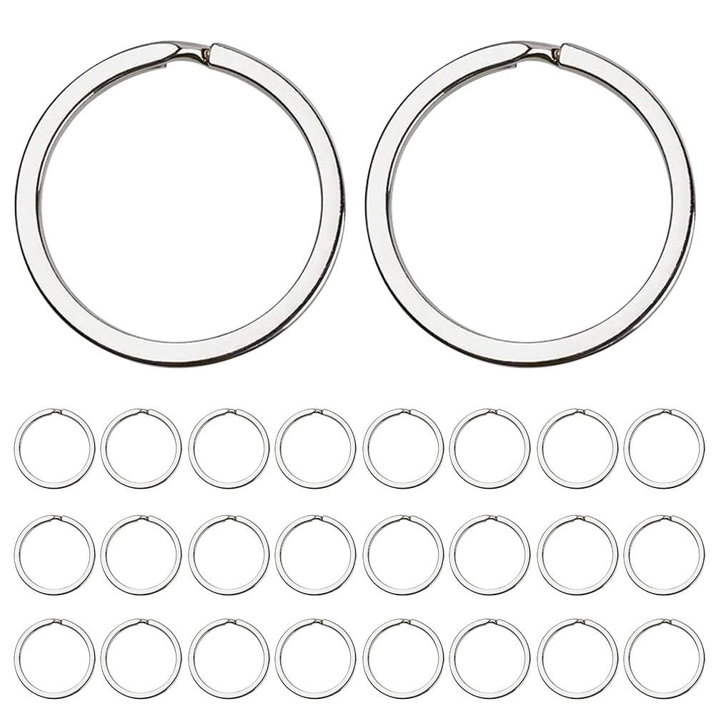 

40 Pcs Key Chain Rings Small Split for Keyrings Keychain Kit Keychains Round Connecting