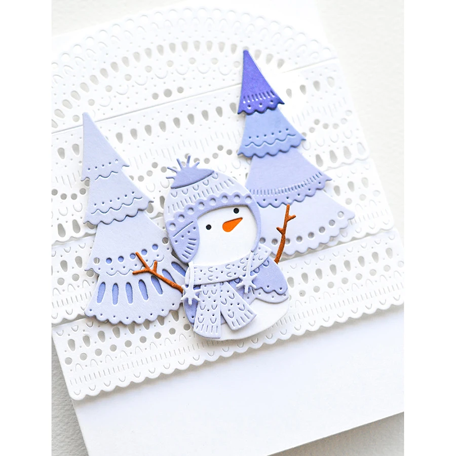 Lucky Goddess Metal Cutting Dies Nordic Whimsy Trees Diy Scrapbooking Photo Album Decorative Embossing Paper Card Crafts