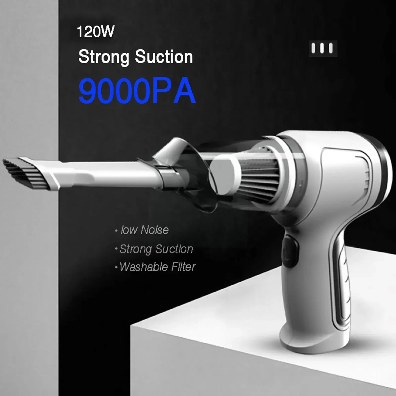 9000PA Wireless Portable Car Vacuum Cleaner Air Blower Cordless Handheld Auto Vacuum Cleaners For Car Interior Home Computer