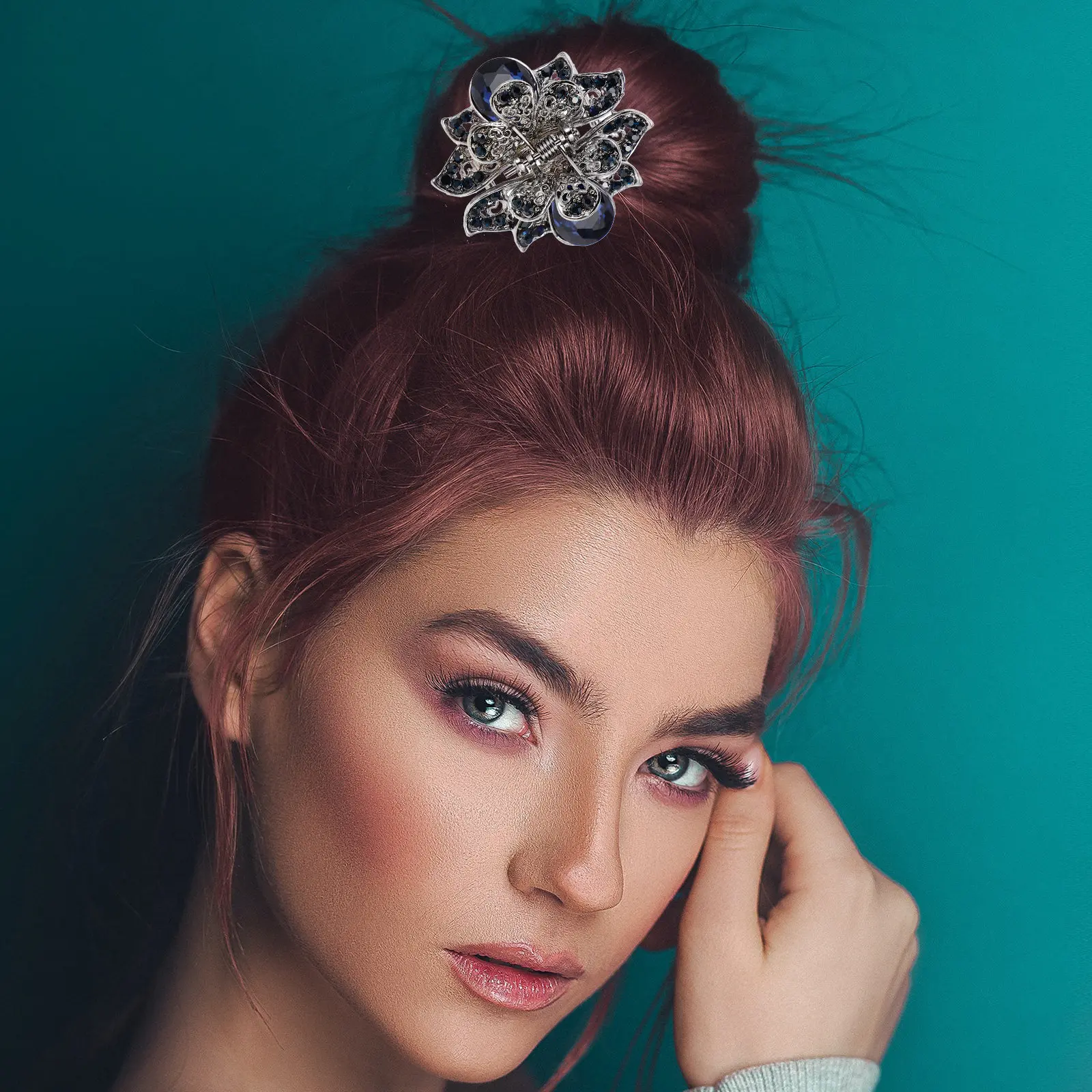 

3Pcs Elegant Hollow Hair Clip Alloy Claw Clamp for Women Strong Secure Hold Decorative Fashionable Hairpin Zinc Made