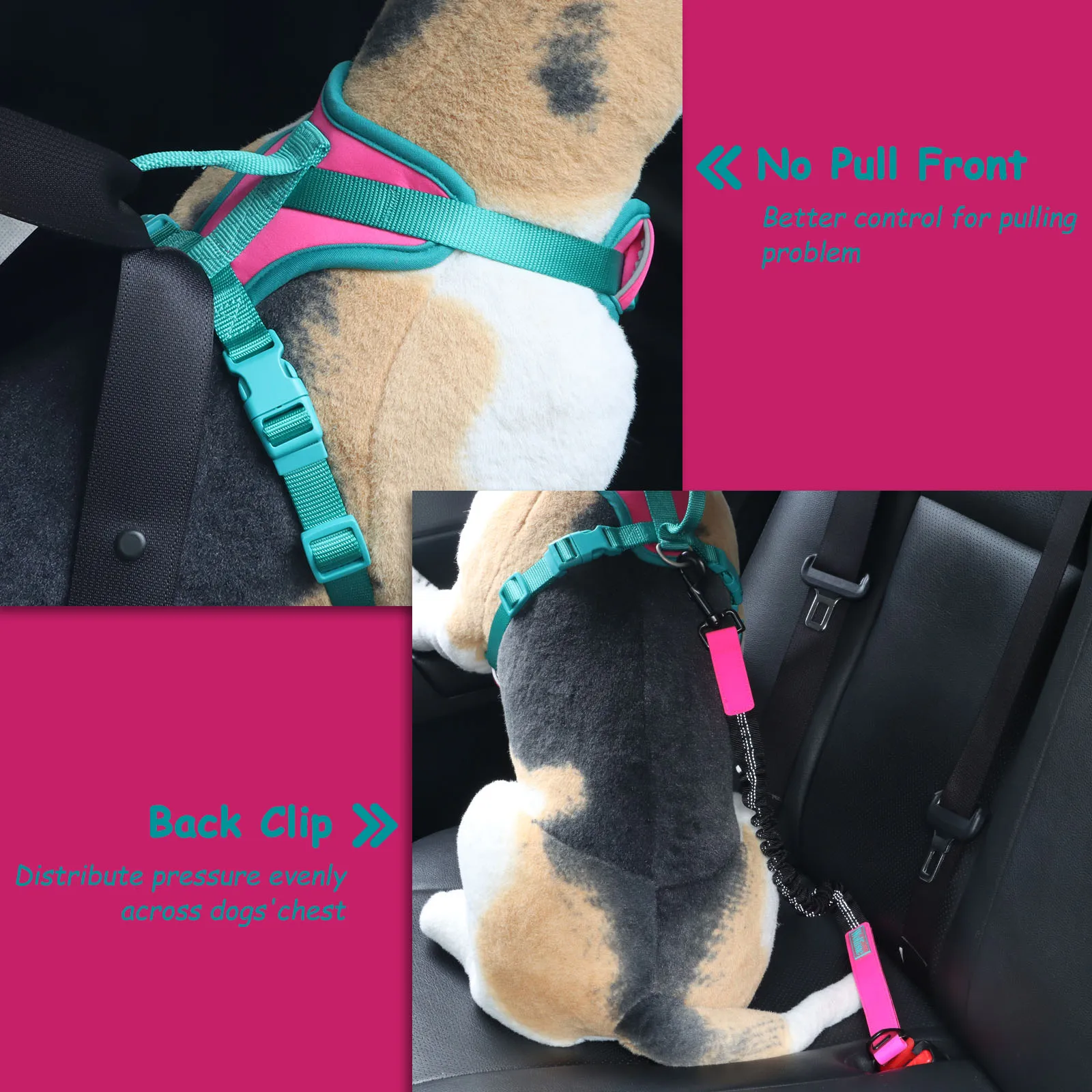 Splicing Colors Breathable For Medium No Pull Dog Harness for large Small dogs Adjustable Chest Strap Dog Harness Personalized