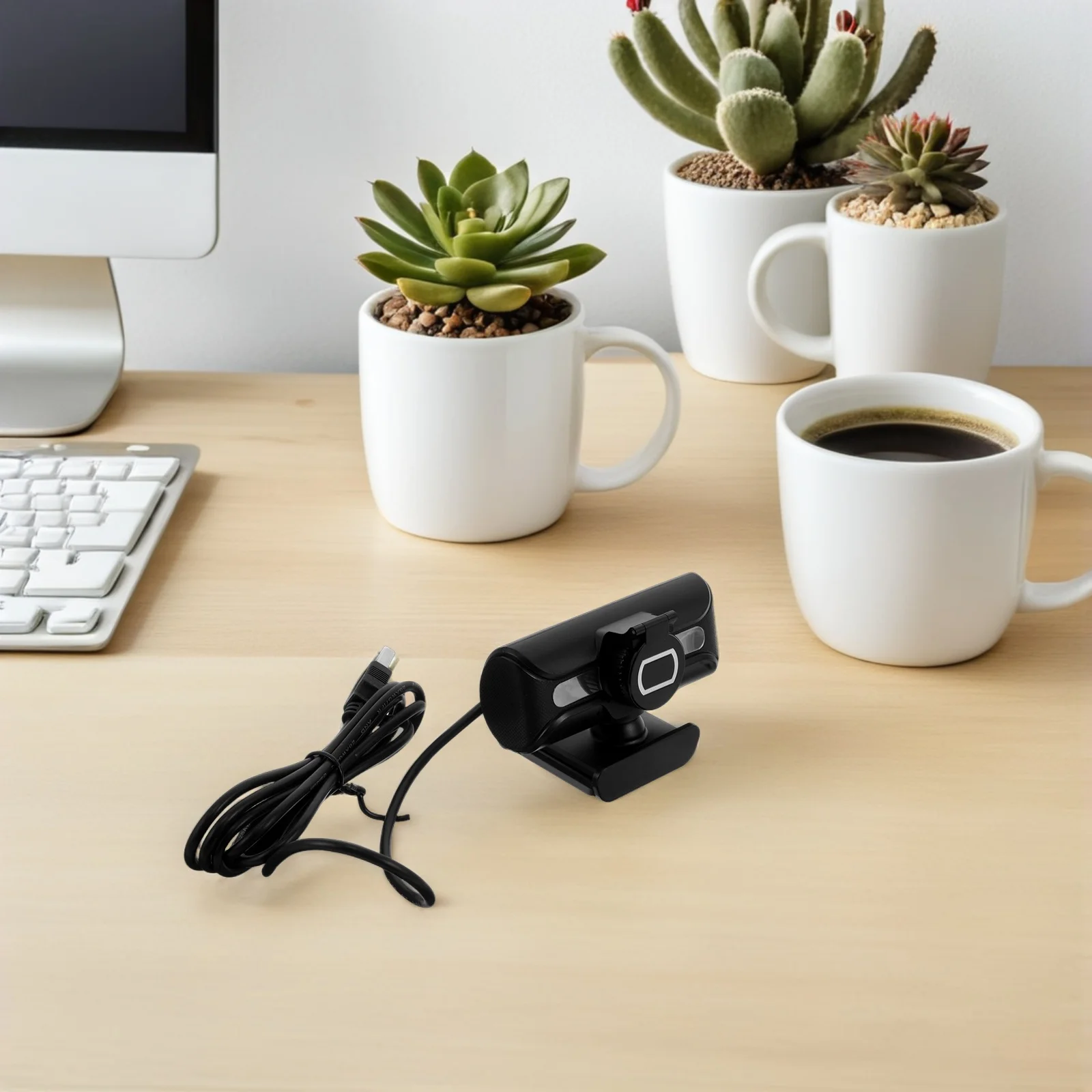 

1080p Hd Webcam for Pc Desktop Plug Play USB Camera Microphone Video Conferencing Live Streaming Zoom Meeting Business Streaming