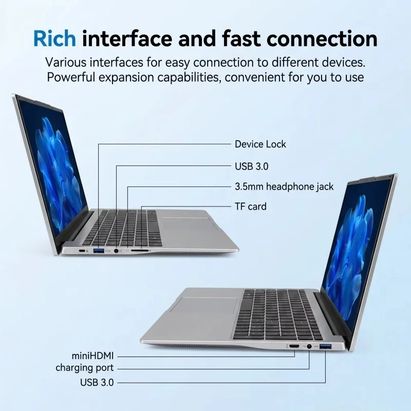 17.3 Inch Reliable Large Screen Laptop Intel Core i9-10980HK 16/32GB RAM 1/2TB BIG SSD Bright Portable Windows11 Laptop