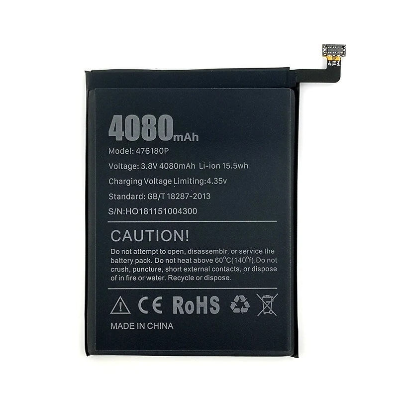 

In Stock new production date for vernee T3 Pro battery 4080mAh 100% Original for vernee 476180P battery +Tracking number