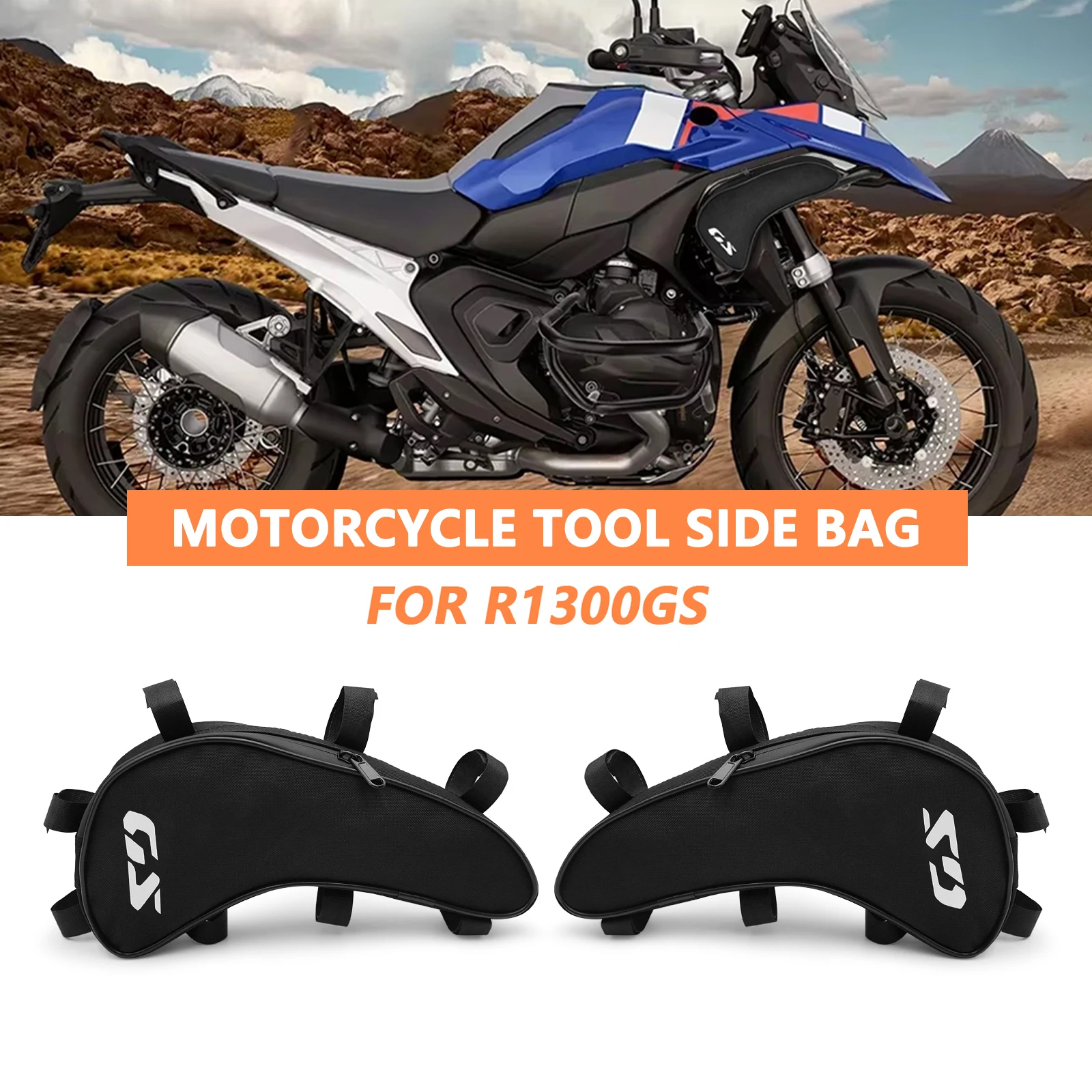

For BMW R 1300 GS R1300 GS R1300GS Motorcycle Accessories Side Frame Bag Storage Package Bags Waterproof Bag r1300gs
