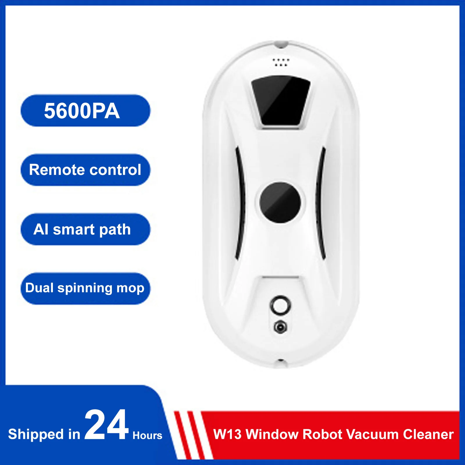 

TQ W13 Window Robot Vacuum Cleaner 5600PA Smart Cleaning Robot Window Cleaner Electric Glass Limpiacristales Remote Control