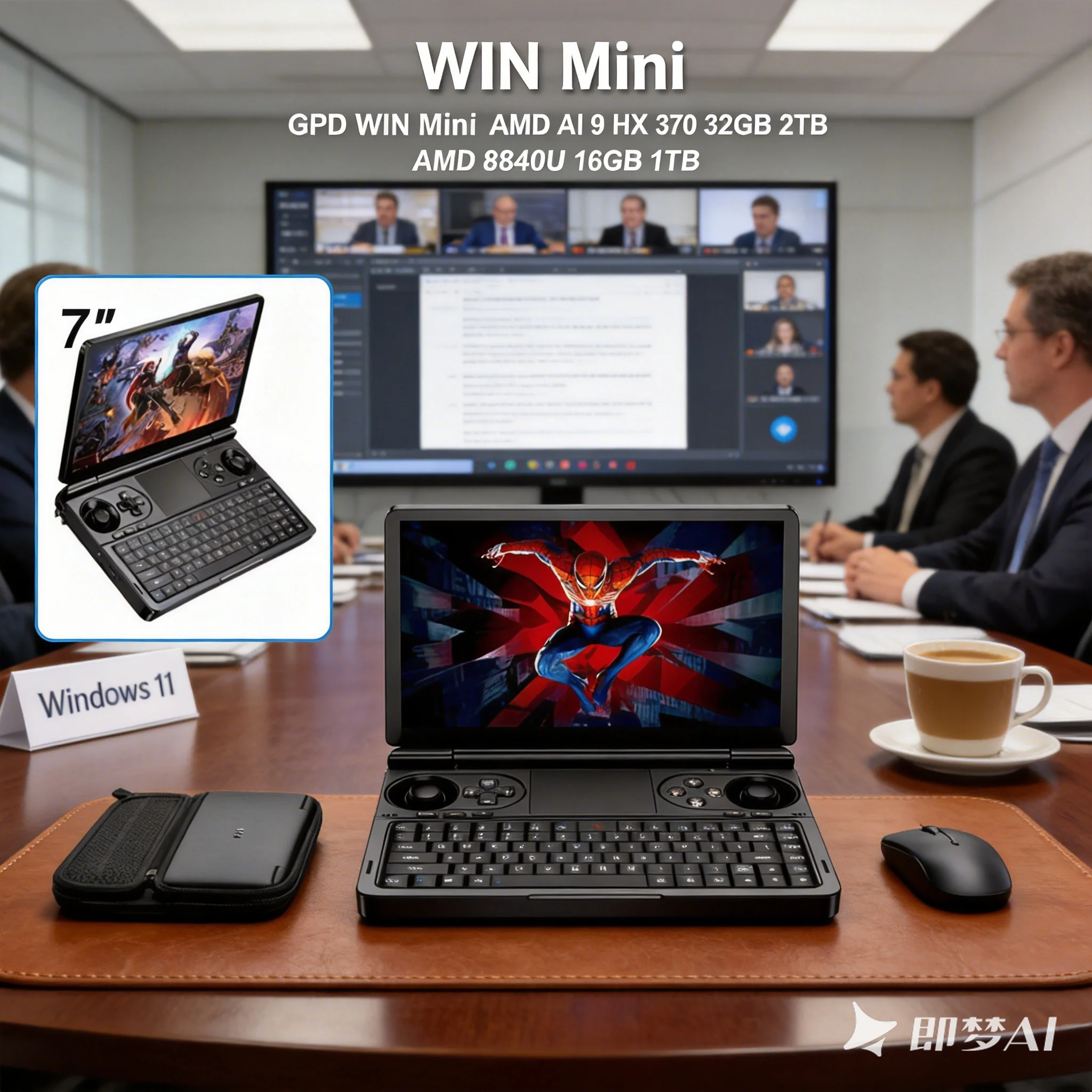

Готов к отправке: Игровая мини-консоль GPD WIN Mini 2026 с AMD AI 9 HX 370, 7-дюймовым экраном, 32 ГБ ОЗУ, 2 ТБ PCIe 4.0