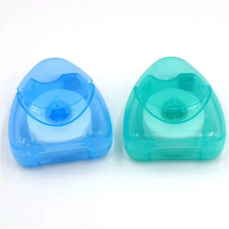 1 Roll 50m Dental Flosser Oral Hygiene Teeth Cleaning Wax Mint Flavored Dental Floss Spool Toothpick Teeth Flosser