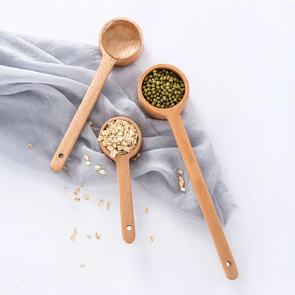 

Beech Spoon Wooden Kitchen Utensils Soup Ladle Cooking Scoop Japanese and Korean