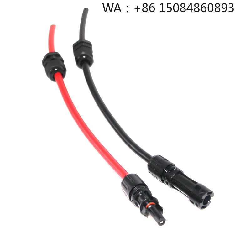 1000V TUV Solar Cable with PG11 Waterproof Connector, Black Red PV Wire, fully assembled cable for solar energy panel direct ins