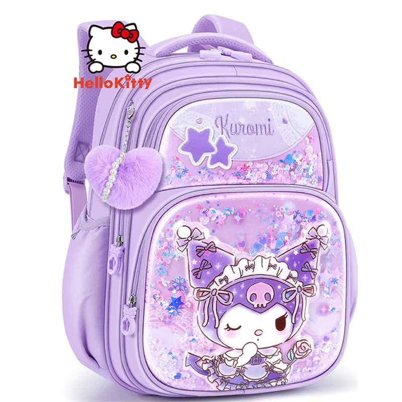 Minso Kuromi Primaire Élève Grade1-4 Sac À Dos Bol Dessin Animé Cartable Écolière Sac D'école Élève Livre Sacs Fille Enfants Cadeau