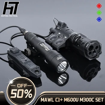 Tactical MAWL C1 Red Blue Green Dot Laser IR LED Weapon Light surefire M300C M600U High Power Hunting Airsoft Flashlight Accesor